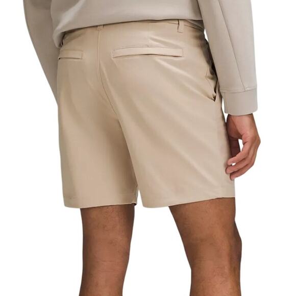 Lululemon ABC Classic Fit Short 7” Warpstreme Men 31 Wacky Khaki Golf Athleisure - Picture 2 of 11